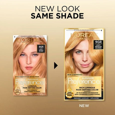 L'ORÉAL PARIS Superior Preference Fade-Defying Color + Shine System - 9GR Light Reddish Blonde-071249253274-LR-361739-2-LR eShop