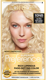 L'ORÉAL PARIS Superior Preference Permanent Hair Color, 10NB Ultimate Natural Blonde, 6.5 fl. oz.-071249253342-LR-361740-1-LR eShop