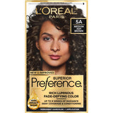 L'ORÉAL PARIS Superior Preference Permanent Hair Color, 5A Medium Ash Brown, 6.5 fl. oz.-071249253076-LR-224080-1-LR eShop