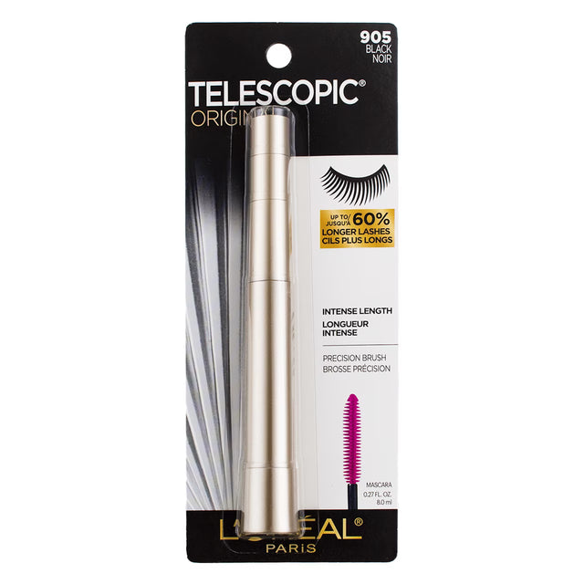 L'ORÉAL PARIS Telescopic Original Washable Lengthening Mascara - 905 Black, 0.27 fl oz-071249104729-LR-100035-1-LR eShop