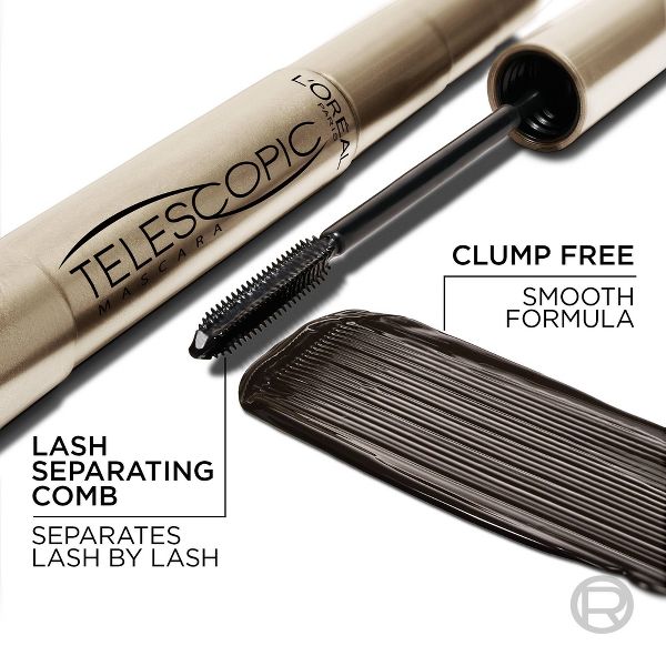 L'ORÉAL PARIS Telescopic Original Washable Lengthening Mascara - 905 Black, 0.27 fl oz-071249104729-LR-100035-6-LR eShop