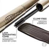 L'ORÉAL PARIS Telescopic Original Waterproof Lengthening Mascara, 925 Waterproof Black, 0.24 fl. oz.-071249390740-LR-331906-5-LR eShop