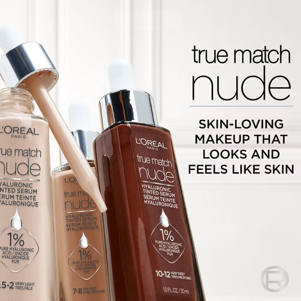 L'ORÉAL PARIS True Match Hyaluronic Tinted Serum Foundation Skincare Hybrid, 0.5-2 Very Light, 1 fl oz-071249635919-LR-340459-9-LR eShop