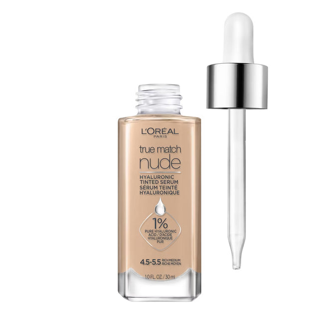 L'ORÉAL PARIS True Match Hyaluronic Tinted Serum Foundation Skincare Hybrid, 2-3 Light, 1 fl oz-071249635926-LR-340451-1-LR eShop