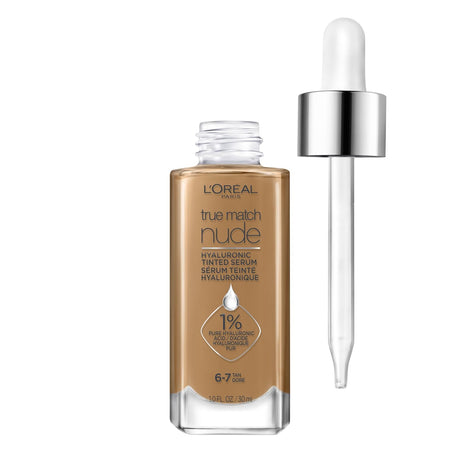 L'ORÉAL PARIS True Match Hyaluronic Tinted Serum Foundation Skincare Hybrid, 6-7 Tan, 1 fl oz-071249635964-LR-340456-1-LR eShop