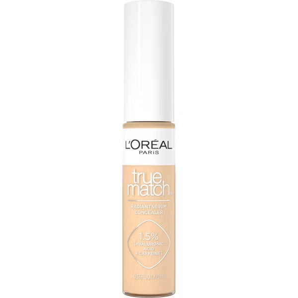 L'ORÉAL PARIS True Match Radiant Serum Concealer with Hyaluronic Acid, W4 Light Medium, 0.33 fl oz-071249684917-LR-351868-4-LR eShop