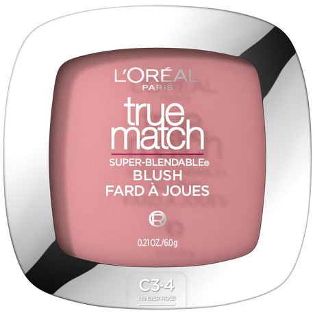 L'ORÉAL PARIS True Match Super-Blendable Blush, Soft Powder Texture, C3-4 Tender Rose, 0.21 oz.-071249017517-LR-170364-1-LR eShop