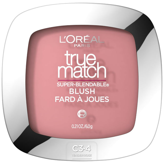 L'ORÉAL PARIS True Match Super-Blendable Blush, Soft Powder Texture, C3-4 Tender Rose, 0.21 oz.-071249017517-LR-170364-1-LR eShop