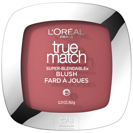 L'ORÉAL PARIS True Match Super-Blendable Blush, Soft Powder Texture, C7-8 Spiced Plum, 0.21 oz.-071249042014-LR-170368-1-LR eShop