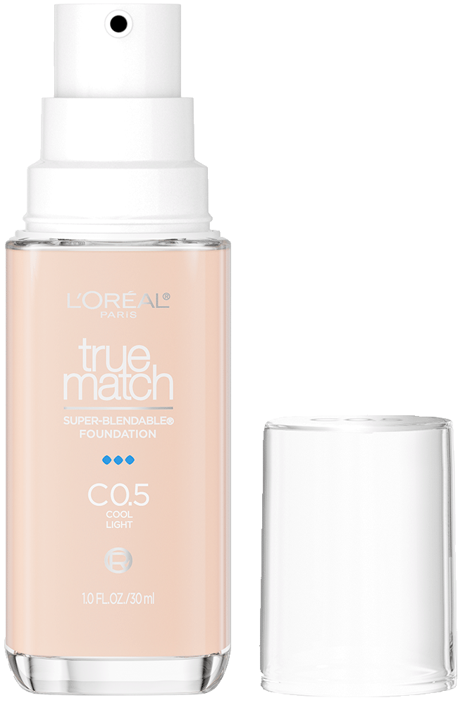 L'ORÉAL PARIS True Match Super-Blendable Foundation, Medium Coverage, C0.5, Light, 1 fl. oz.-071249671689-LR-347271-1-LR eShop
