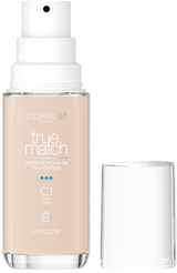 L'ORÉAL PARIS True Match Super-Blendable Foundation, Medium Coverage, C1, Light, 1 fl. oz.-071249671498-LR-347290-1-LR eShop