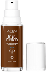 L'ORÉAL PARIS True Match Super-Blendable Foundation, Medium Coverage, C10, Deep, 1 fl. oz.-071249671672-LR-347284-1-LR eShop