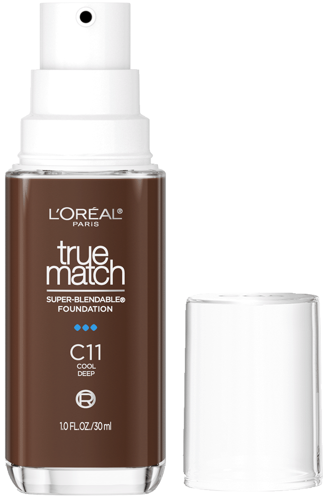 L'ORÉAL PARIS True Match Super-Blendable Foundation, Medium Coverage, C11, Deep, 1 fl. oz.-071249671597-LR-347252-1-LR eShop