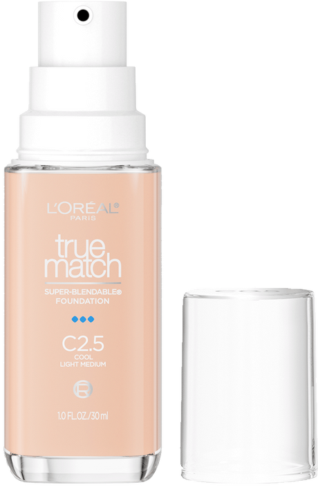 L'ORÉAL PARIS True Match Super-Blendable Foundation, Medium Coverage, C2.5, Light Medium, 1 fl. oz.-071249671740-LR-347282-1-LR eShop