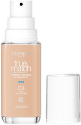 L'ORÉAL PARIS True Match Super-Blendable Foundation, Medium Coverage, C4, Light Medium, 1 fl. oz.-071249671863-LR-347286-1-LR eShop