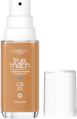 L'ORÉAL PARIS True Match Super-Blendable Foundation, Medium Coverage, C6, Medium, 1 fl. oz.-071249671887-LR-347256-1-LR eShop