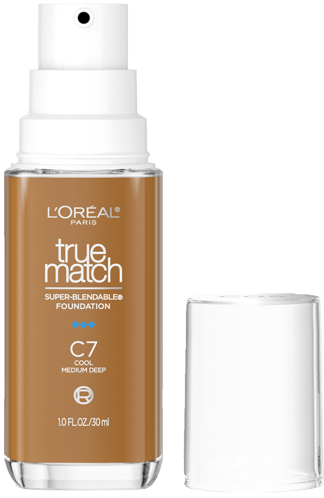 L'ORÉAL PARIS True Match Super-Blendable Foundation, Medium Coverage, C7, Medium Deep, 1 fl. oz.-071249671825-LR-347268-1-LR eShop