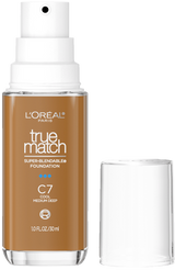 L'ORÉAL PARIS True Match Super-Blendable Foundation, Medium Coverage, C7, Medium Deep, 1 fl. oz.-071249671825-LR-347268-1-LR eShop