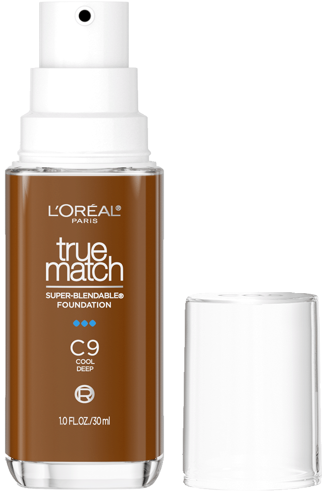 L'ORÉAL PARIS True Match Super-Blendable Foundation, Medium Coverage, C9, Deep, 1 fl. oz.-071249671641-LR-347261-1-LR eShop