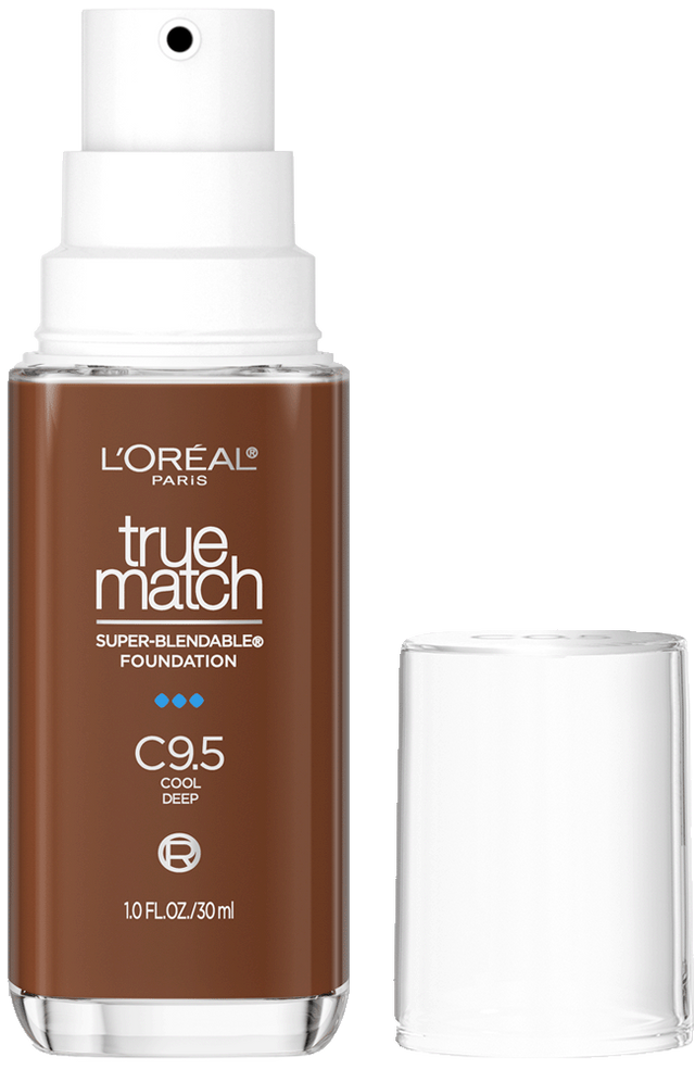 L'ORÉAL PARIS True Match Super-Blendable Foundation, Medium Coverage, C9.5, Deep, 1 fl. oz.-071249671733-LR-347287-1-LR eShop