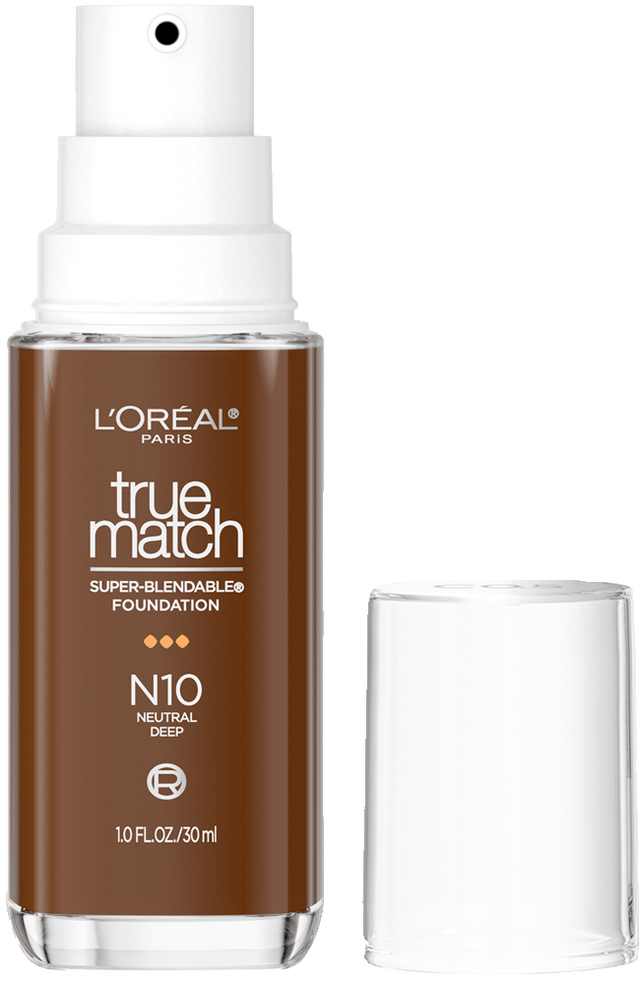 L'ORÉAL PARIS True Match Super-Blendable Foundation, Medium Coverage, N10, Deep, 1 fl. oz.-071249671771-LR-347255-1-LR eShop