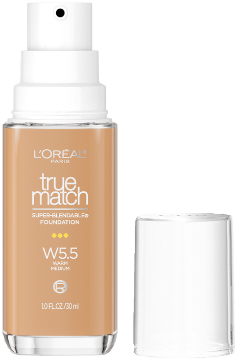 L'ORÉAL PARIS True Match Super-Blendable Foundation, Medium Coverage, N5.5, Medium, 1 fl. oz.-071249671832-LR-347274-1-LR eShop