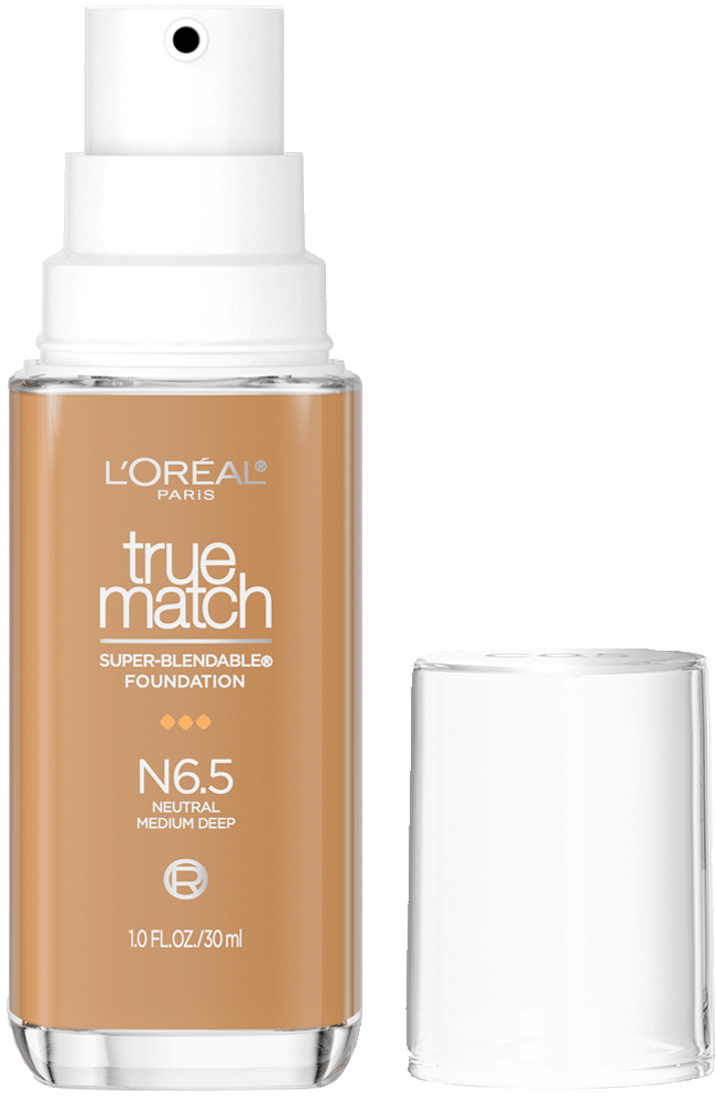 L'ORÉAL PARIS True Match Super-Blendable Foundation, Medium Coverage, N6.5, Medium Deep, 1 fl. oz.-071249671719-LR-347296-1-LR eShop