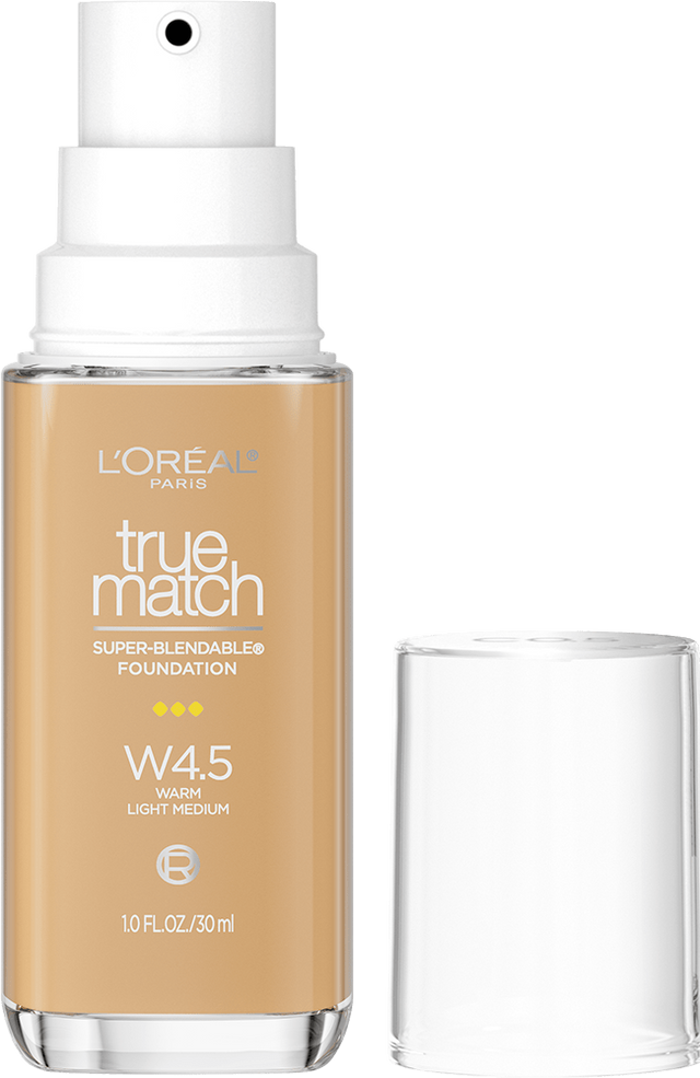 L'ORÉAL PARIS True Match Super-Blendable Foundation, Medium Coverage, W4.5, Light Medium , 1 fl. oz.-071249671696-LR-347270-1-LR eShop
