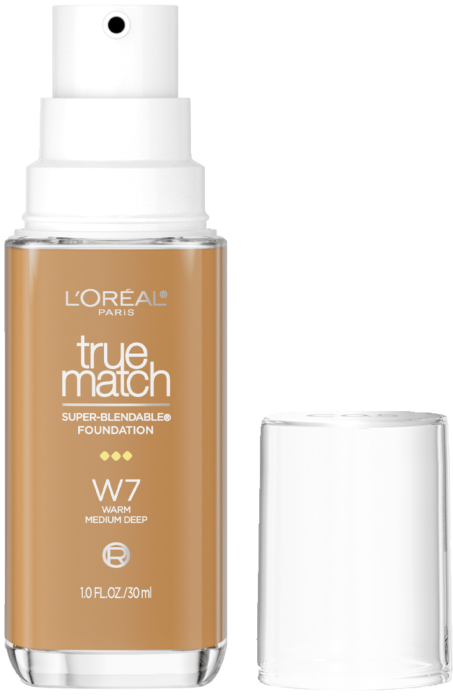 L'ORÉAL PARIS True Match Super-Blendable Foundation, Medium Coverage, W7, Medium Deep, 1 fl. oz.-071249671535-LR-347254-1-LR eShop
