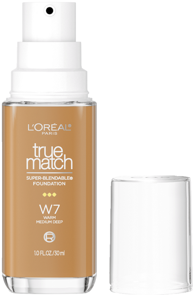 L'ORÉAL PARIS True Match Super-Blendable Foundation, Medium Coverage, W7, Medium Deep, 1 fl. oz.-071249671535-LR-347254-1-LR eShop