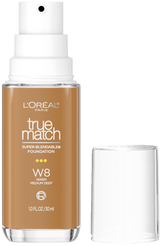 L'ORÉAL PARIS True Match Super-Blendable Foundation, Medium Coverage, W8, Medium Deep, 1 fl. oz.-071249671627-LR-347273-1-LR eShop