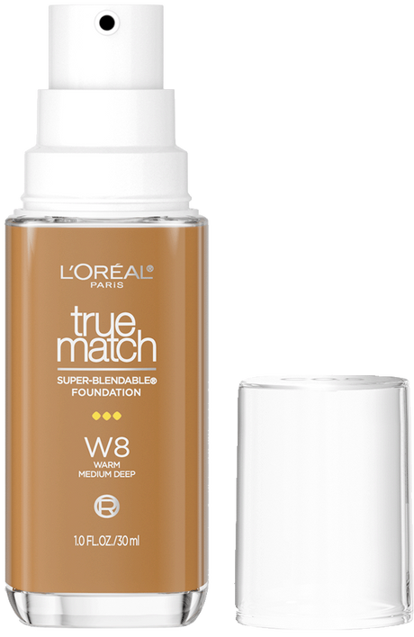 L'ORÉAL PARIS True Match Super-Blendable Foundation, Medium Coverage, W8, Medium Deep, 1 fl. oz.-071249671627-LR-347273-1-LR eShop