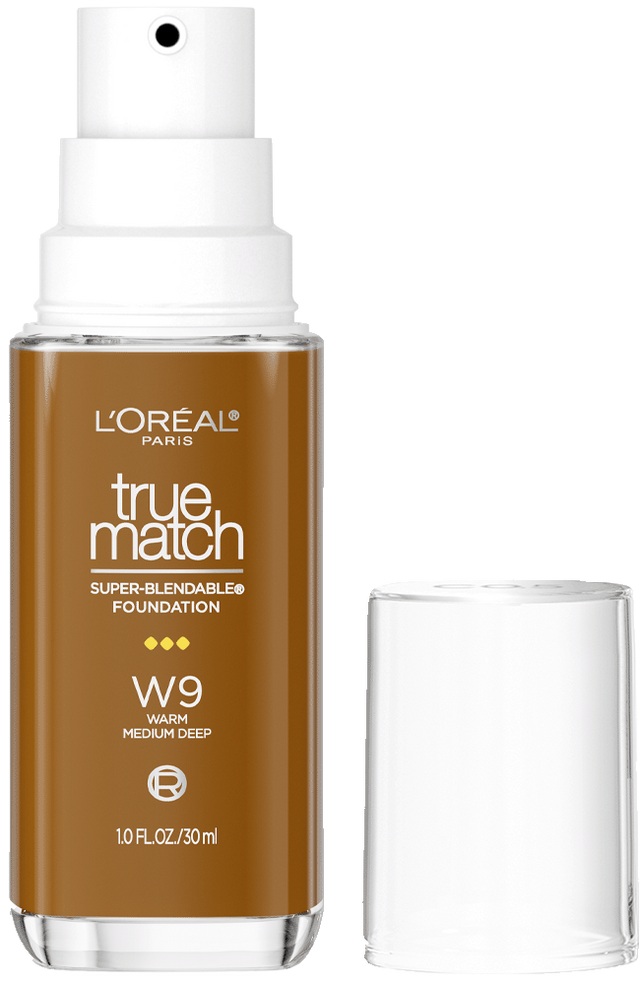 L'ORÉAL PARIS True Match Super-Blendable Foundation, Medium Coverage, W9, Medium Deep, 1 fl. oz.-071249671894-LR-347288-1-LR eShop
