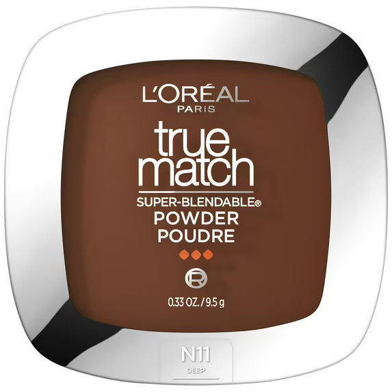 L'ORÉAL PARIS True Match Super-Blendable Oil Free Makeup Powder, N11 Deep, 0.34 oz-071249683828-LR-351834-1-LR eShop