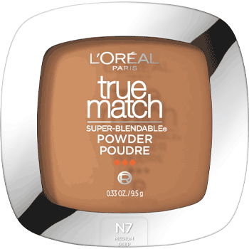 L'ORÉAL PARIS True Match Super-Blendable Oil Free Makeup Powder, N7 Medium Deep, 0.33 oz.-071249033173-LR-167902-1-LR eShop