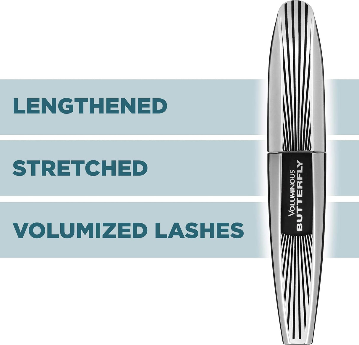 L'ORÉAL PARIS Voluminous Butterfly Lengthening Waterproof Mascara, 871 Waterproof Blackest Black, 0.22 fl. oz.-071249256695-LR-265891-4-LR eShop