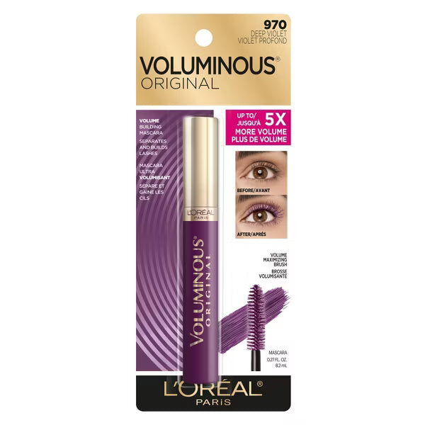 L'ORÉAL PARIS Voluminous Original Washable Bold Eye Mascara, 970 Deep Violet, 0.28 fl. oz.-071249421536-LR-337589-2-LR eShop