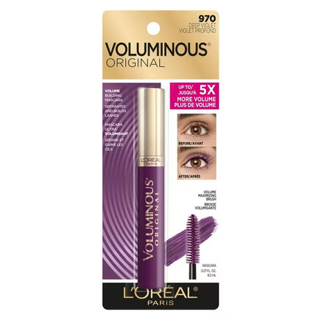 L'ORÉAL PARIS Voluminous Original Washable Bold Eye Mascara, 970 Deep Violet, 0.28 fl. oz.-071249421536-LR-337589-2-LR eShop