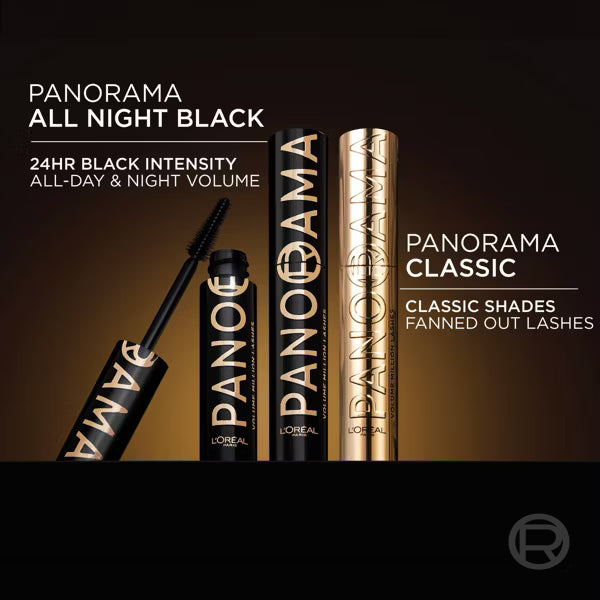 L'ORÉAL PARIS Voluminous Panorama Volumizing and Lengthening Mascara, 704 All Night Black, 0.33 fl oz-071249690673-LR-356334-7-LR eShop