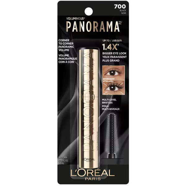 L'ORÉAL PARIS Voluminous Panorama Volumizing and Lengthening Washable Mascara, 700 Black, 0.33 fl oz-071249680971-LR-351848-3-LR eShop