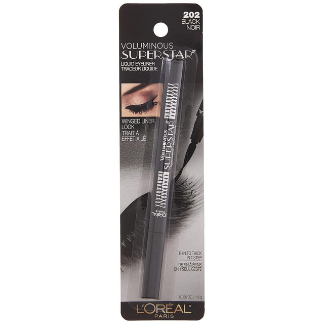 L'ORÉAL PARIS Voluminous Superstar Eyeliner, 202 Black, 0.06 oz-071249289839-LR-288065-1-LR eShop