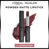 L'ORÉAL PARIS x Muglar Power Matte Lipstick, 03 Rich Brown Nude-3600524234669-LR-361258-3-LR eShop