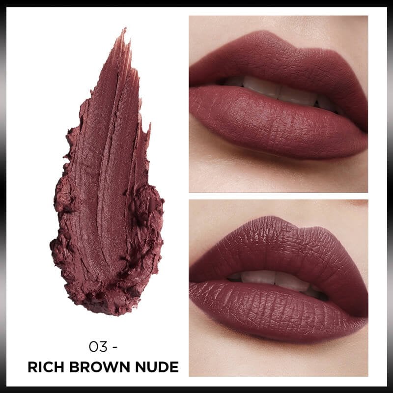 L'ORÉAL PARIS x Muglar Power Matte Lipstick, 03 Rich Brown Nude-3600524234669-LR-361258-4-LR eShop