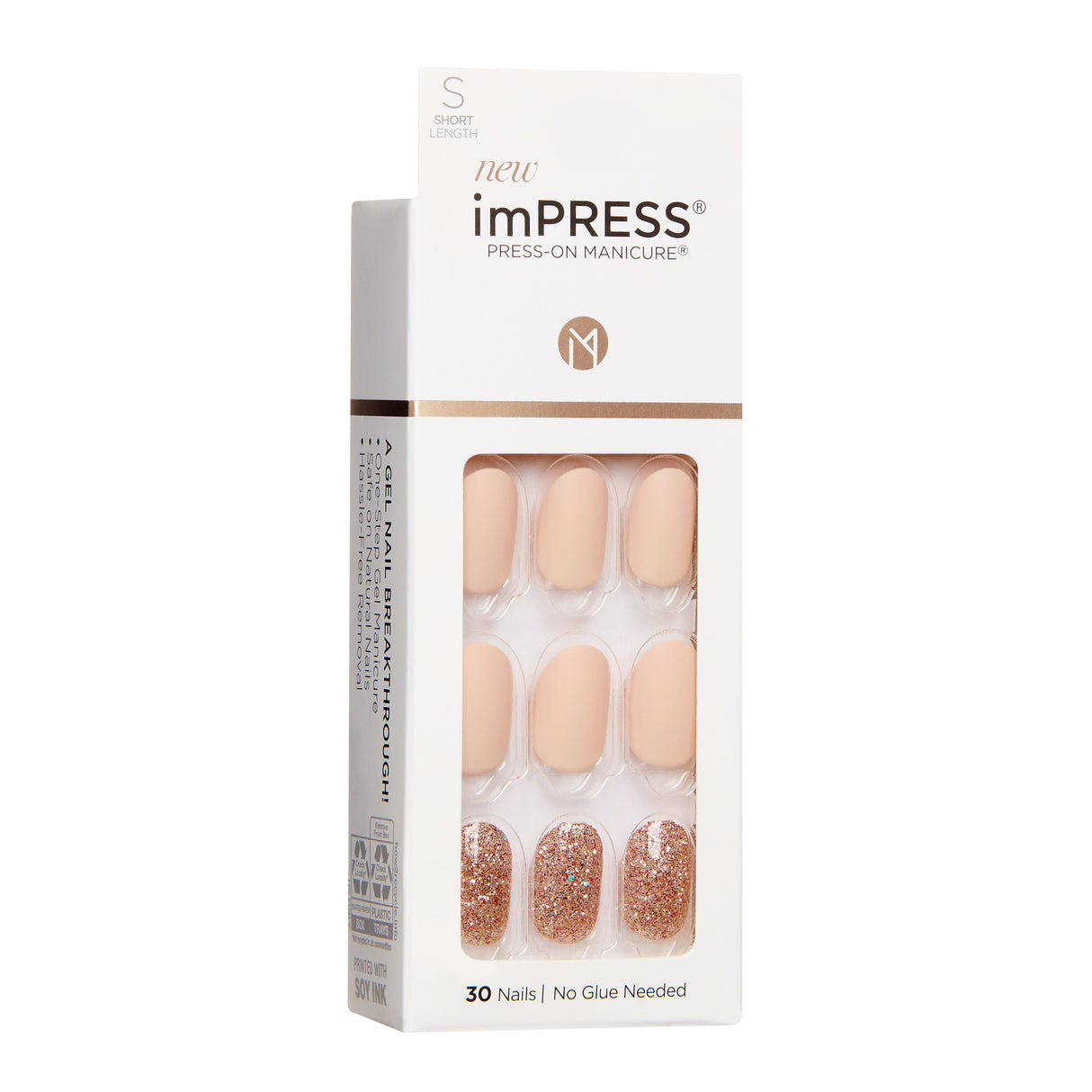 Kiss imPRESS Press-on Manicure - Evanesce, 30ct