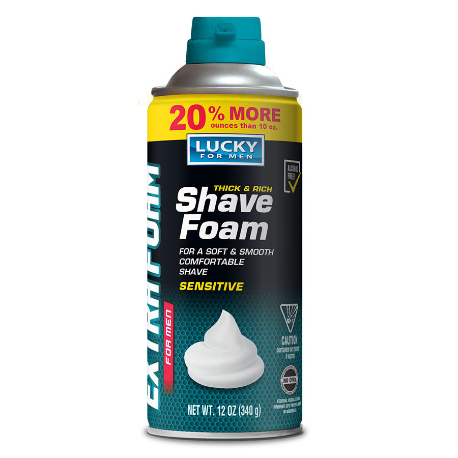 LUCKY for Men Thick & Rich Shave Foam for Sensitive Skin-808829101379-LR-323907-1-LR eShop