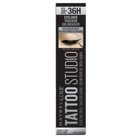 Maybelline TattooStudio Liquid Ink Eyeliner Eye Makeup, Ink Black, 0.08 fl. oz.