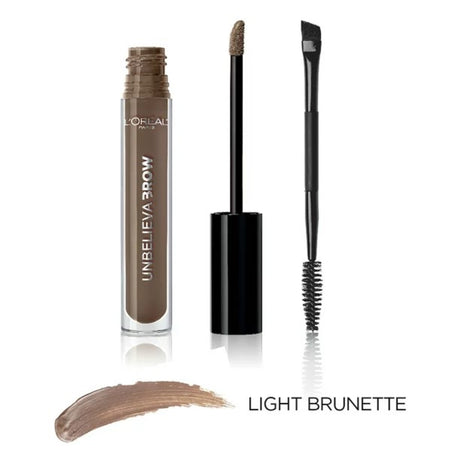 L'Oreal Paris Unbelieva-Brow Longwear Waterproof Tinted Brow Gel, Light Brunette, 0.15 fl. oz.