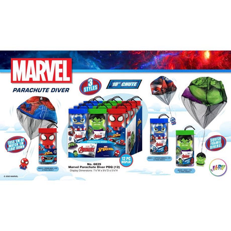 MARVEL Avengers and Spider Man Parachute Diver - Assorted-075656168299-LR-354151-2-LR eShop