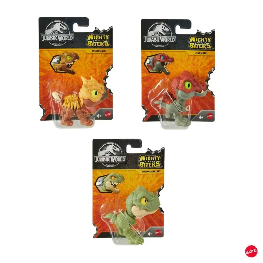 Mattel Jurassic World Mighty Little Biter Collectible Dinos, Assorted-194735280667-LR-357593-1-LR eShop
