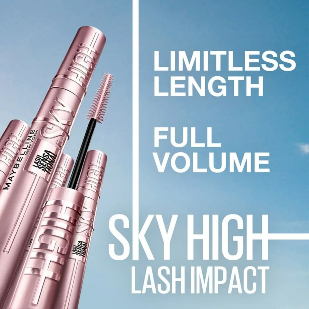 Maybelline Lash Sensational Sky High Washable Mascara Makeup, Blackest Black, 0.24 fl oz-041554590517-LR-337503-5-LR eShop